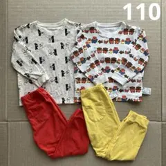 ユニクロ　リサとガスパール　ミッフィー　長袖　パジャマ　110 2枚セット