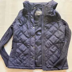 エディーバウアー キルティングジャケット　ニット切替 PS 日本M ネイビー