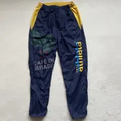 ATHLETA アスレタ L ナイロンパンツ ピステ 紺ネイビー 黄色イエロー