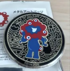 大阪関西万博 EXPO2025 ミャクミャク　メタルアートバッジ