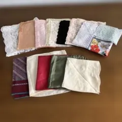 シルク　レース　ポケットチーフ　まとめ売り