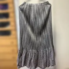 PLEATS PLEASE チェック柄 フレアスカートのサムネイル