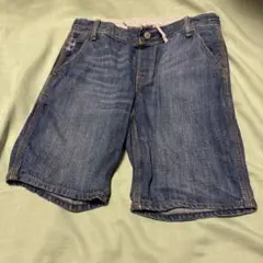 GAP デニム ハーフパンツ ダメージ加工 160 水洗いのみ