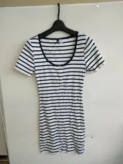 ☆*)様 H&M ストライプ 半袖ミニワンピース