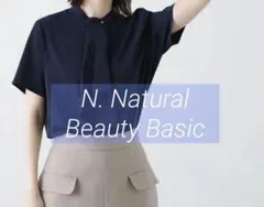 N. Natural Beauty Basic ボウタイ風半袖ブラウスのサムネイル