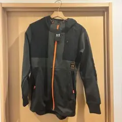 UNDER ARMOUR フルジップパーカー グレー/ブラック/オレンジ