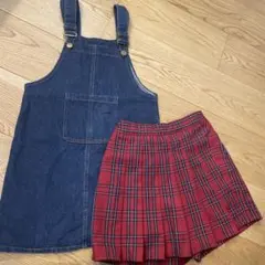 130cm女の子ボトムス秋冬2点セット