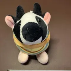 牛の顔のぬいぐるみ キーチェーン付き 約10cm