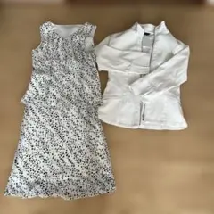 水玉模様ドレス＆ジャケットセット