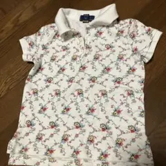 ラルフローレン110 花柄ポロシャツ