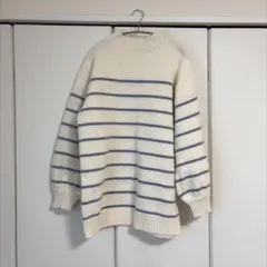 OLIVE des OLIVE ボーダーニットミニワンピース　Fサイズ