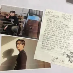 キム ジュンソ WEi ブロマイド フォト 手紙