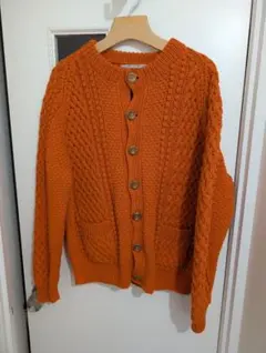INVERALLAN 4A Golfer Cardigan ウール オレンジのサムネイル