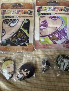 一番くじ 進撃の巨人 グッズ＋ガチャガチャリヴァイ2個 6点セット