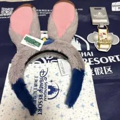 上海ディズニー　カチューシャホルダーセット　ズートピア ジュディカチューシャ