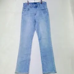 ギャップ スリムデニムパンツ ウォッシュ加工 ライトブルーのサムネイル