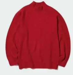 【UNIQLO】3Dスフレヤーンモックネックセーター(サイズS)