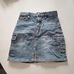 XOXO デニム ミニスカート カーゴポケットのサムネイル