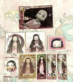鬼滅の刃　竈門禰豆子　色紙　ステッカー　ポスター　シール　9点セット