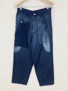 Ｙ's ワイズ 美品 SPOTTED DENIM ASYMME PANTS 1のサムネイル