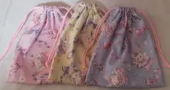 ★特価【ハンドメイド】コップ入れ3枚/18*20/ラビット