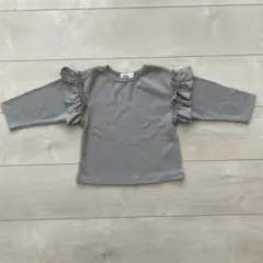 美品！ペアマノン フリル付き長袖トップス 90