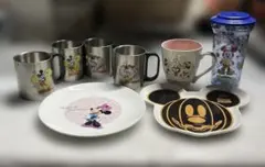 Disney ディズニー　まとめ売り　食器セット　お皿　コップ　ミッキー　ミニー