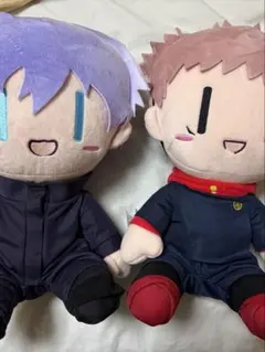 呪術廻戦　虎杖悠仁　五条悟 ぬいぐるみ　BIG