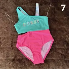 新品未使用　GUESS 女の子オシャレ水着　パステル系　7才　120 130