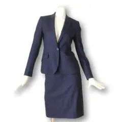 レミュー スカートスーツ 上3S 3号 下S 7号 ネイビー 紺 11【極美品】