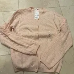 ケーブルクルーネックカーディガン