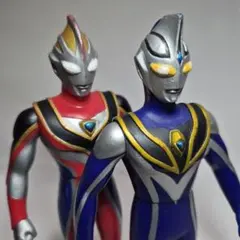 ウルトラマンガイアスプリームver &ウルトラマンアグルV2 ソフビフィギュア