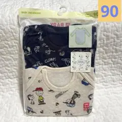 新品　ユニクロ　ボディスーツ(長袖)ロンパース　スヌーピー　SNOOPY 90㎝