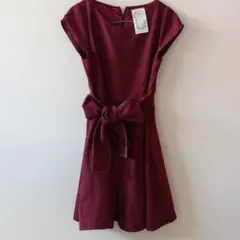 ワンピース フォーマルドレス　スエード素材