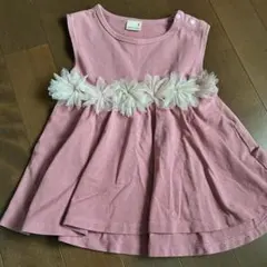 プティマイン チュニック トップス ノースリーブ ピンク 90