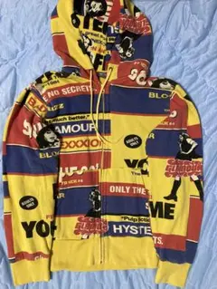 ヒステリックグラマー 総柄　ガール　パーカー