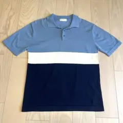 backnumber メンズ　ポロシャツ　ブルーのサムネイル