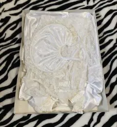 ベビー セレモニードレス 4点セット 白 レース サテン お宮参り 退院 新生児