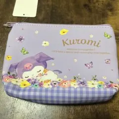 sanrioクロミ Kuromi 花柄ポーチ