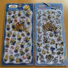 【正規品】プチドロップステッカー 2種　ミニオン　ルーニーチューンズ