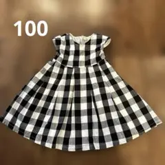 【美品】petit main ノースリーブワンピース 100cm