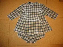 BURBERRY ベビー 長袖ワンピース&パンツ上下セット　80cm★記念行事に