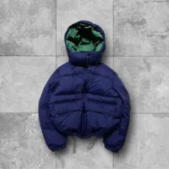 未使用級 y2k UNIQLO ダウンジャケット リバーシブル 超短丈 肉厚