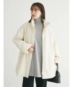 chocol raffine robe スタンドカラーミドル丈 ブルゾン コート