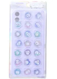 シマエナガ おはじきシール キラコロ ステッカー プチドロ うるちゅる