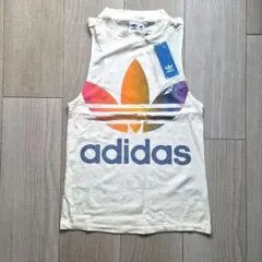 ☆新品タグ付き☆アディダス☆adidas☆ロゴ☆タンクトップ☆レインボーロゴのサムネイル