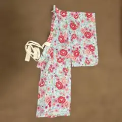 花柄 浴衣 サイズ120 綿100%