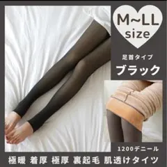 タイツ ブラック 黒 肌透け 厚手 防寒 ストッキング風 レギンス 冬 裏起毛