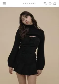 ANDMARY Twiggy tweed mini dress 未使用タグ付き