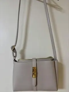 OPAQUE.CLIP オペークドットクリップグレー 合成皮革 ショルダーバッグ